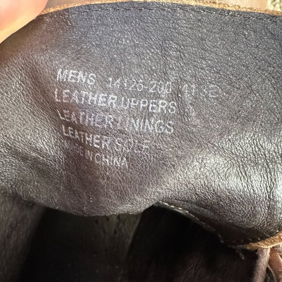 Florsheim Chukka Boots Mens Leather 12 E Brown Lace Up Leather Uppers Soles Lini - Picture 6 of 7